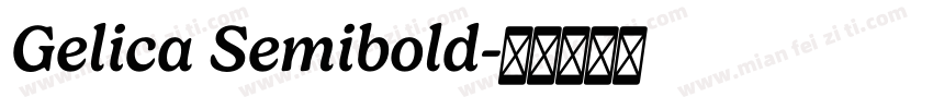 Gelica Semibold字体转换